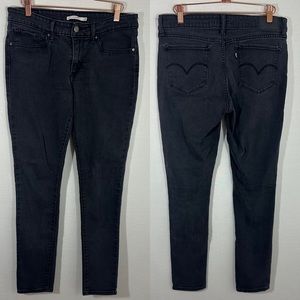 Levi’s 711 Skinny Jean in Black Mid Rise Size 30